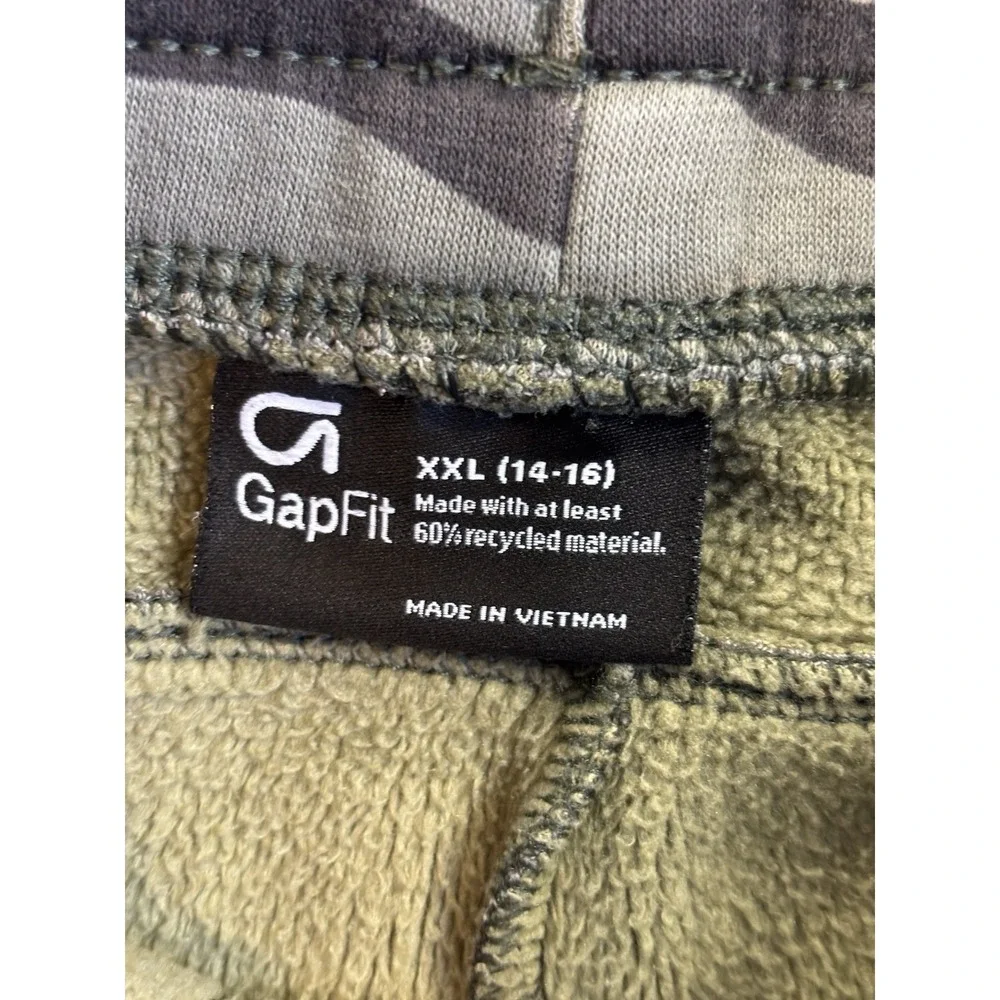 Gapfit Boys XXL (14-16) Camo Athleisure Active Casual Athletic Sweatpants School